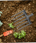 Workhorse Garden Plowing Fork Replacement Head For Soil Loosening And Manure Turning Steel Multi Tooth Rake Head on Soil