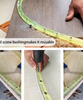 Professional 39 Inch Flexible Curve Template Featuring Killer Flexibility For Woodworking Contour Profiling Custom Router Patterns And Diy Builder Projects in use with tool and wood.