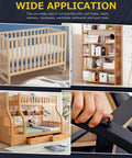85 Piece M6 Hex Socket Cap Bolts And Barrel Nuts Set With 7 Sizes shown in crib, bookshelf, bunk bed, and tightening application