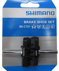 BR CT91 Cantilever Brake Shoes For MTB And Road Bikes, Black Rubber Pads, on packaging with steel mounting bolts, 50x16mm.