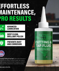 Cutting And Tapping Fluid 4 Oz High Performance Lubricant For Drilling Tapping Threading Sawing Milling And Machining All Metals