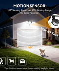 Motion Sensor Outdoor LED Flood Light With 7000 Lumen Output And 6500K Daylight Waterproof Hardwired Wall Light installed over garage