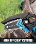 Mini Cordless Chainsaw Portable Electric Handheld Pruning Saw For Tree Branches Yard And Garden Tasks Lightweight Easy Start