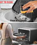 17 Inch Stove Top Griddle For Gas Stoves With Warp Resistant Nonstick Surface, cleaning by hand and in dishwasher.
