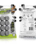 Packaging of One Inch Chair Sliders Set Of Eight Self Adhesive And Screw On Furniture Glides For Hard Floors And Low Pile Carpet