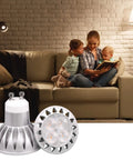 Dimmable GU10 LED Bulbs 5W 450 Lumens 4000K Natural White Easy Install 38 Degree Beam in cozy living room setting