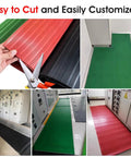 Heavy Duty High Voltage Insulated Floor Mat For Electrical Work 2m By 1m By 8mm Dielectric Safety Rubber Mat in green and red colors