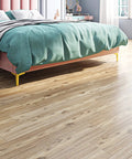 Bedroom with Wood Look Peel And Stick Vinyl Plank Flooring 6x36 Inches, Waterproof Self Adhesive Tiles, modern decor