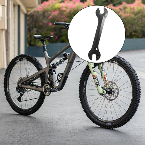 Bike Hub Cone Wrench 13 14 15 16mm Double Sided Pedal Wrench Drum Style Four In One near a mountain bike