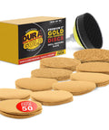 Pro Grade 2 Inch Hook And Loop Sanding Discs Variety Pack, 50 Sheets Across 10 Grits From 40 To 1000 with drill backing plate