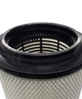 Top view of engine air filter for Volvo VNL 2002 and up semi trucks, OE Cross Reference 20435801, AF26405, 49084, RS4642, LAF9201.