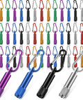 49 Pack Mini Keychain LED Flashlights Bulk With Buckle For Camping Hiking Outdoor Multicolor Small Portable Lights