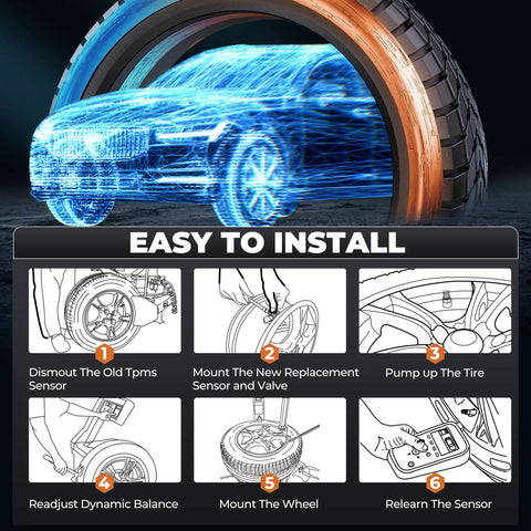 GM TPMS Sensor Replacement For Buick Enclave LaCrosse Lucerne Allure LeSabre And Cadillac Models Tire Pressure Monitoring System Sensor OE Part Numbers 13598772 13598771 13586335 15268606 15825475 10394110 20925924 25920615 20923680 25799331 installed at wheel valve stem