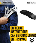 Door Handle Replacement For General Electric Washer Dryer Combo Ultra Durable Heavy Duty DIY Fix Compatible With WE01X30221 AP7012628 WE03X24779 PS16542491 Easy Install And Quick Home Repair Save On Repair Bills, shown with tools.