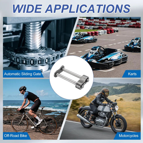 Heavy Duty Dtn G Iso Din 20B 3 Roller Chain Connecting Master Link with Manganese Steel Pin for automatic sliding gates and karts.