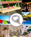 Heavy Duty 4 Pack M10 Lifting Eye Bolts In 304 Stainless Steel, ideal for hammocks, swings, and outdoor installations.