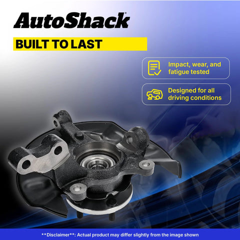 Front Right Steering Knuckle and Wheel Bearing Hub Assembly for 2005-2012 Ford Escape, 2005-2011 Mercury Mariner, 2008-2011 Mazda Tribute