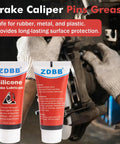 Silicone Brake Grease For Caliper Guide Pins High Temperature Waterproof Lubricant Safe For Rubber O Rings Automotive Grade