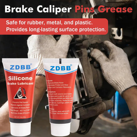 Silicone Brake Grease For Caliper Guide Pins High Temperature Waterproof Lubricant Safe For Rubber O Rings Automotive Grade