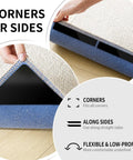 No Slip Rug Grippers 12 Pack For Area Rugs Keep Rugs Flat On Hardwood Floors Tile Or Mats With Anti Slip Rug Pads Tape That Stays Put