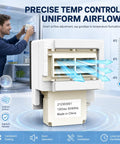Upgraded Refrigerator Damper Assembly And Air Damper Control Replacement For White Models featuring precise temp control and uniform airflow.