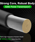 Five Meter Solar Extension Cable 16Ft With DC7909 Connector, showing wire cross-section with 12AWG+14AWG heavy-duty wires.