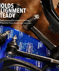 Two Front Inner Tie Rod End Set For Honda Civic 2006 2011 Compatible, Two Piece Beefy Replacement Kit With Hardened Steel Studs And Sealed Sockets For Precise Steering And Long Lasting Performance, black tie rod ends on packaging