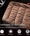 Premium Fuzzy Car Seat Cushion Set For Mini John Cooper Works Electric 2025 2026 warm brown cushion on car seat