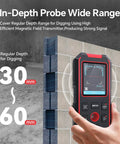 3 In 1 Stud Finder Wall Scanner With Rechargeable Battery 196Ft Laser Measure Digital Level And Angle Gauge For Quick No Fuss Accurate Wall Scanning Of Studs Pipes And Wires, 30-60mm depth