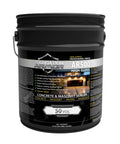 5 Gallon High Gloss Wet Look Solvent Based Acrylic Concrete Sealer and Paver Sealer in a black bucket for driveways and patios.