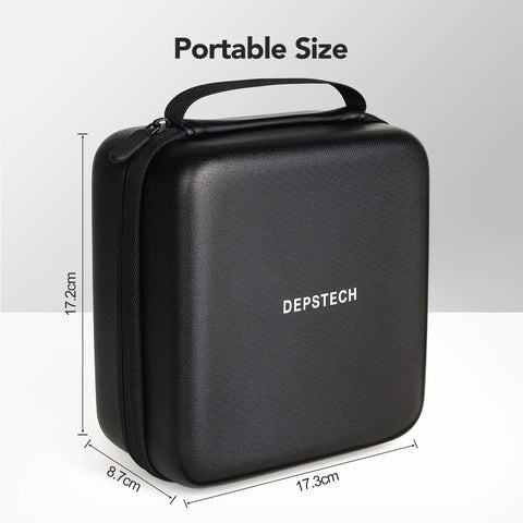 Portable size black hardshell Endoscope Case for Wireless Borescopes, EVA protective carry case, 17.2cm x 8.7cm x 17.3cm