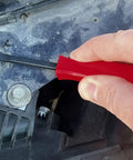 Dual Size Pocket Pry Bars With Magnet 1/8 Inch And 3/16 Inch Square Shafts 4.5 Inch Long Handy Pry Tools used on car interior