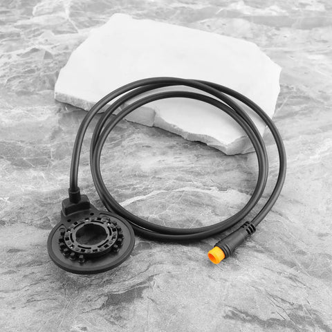 Left Side E Bike Pedal Assist Sensor Replacement With 3 Pin Waterproof Plug PAS Sensor F12L 12 Magnets Dual Hall Sensor For E Bike Conversion And Upgrades