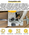 Precision Replacement Circular Saw Fence And Trim Saw Guide For Smooth Straight Cuts Compatible With Dc390k Dw936 Dc300 Dc310 Models, detail of guide mechanism.