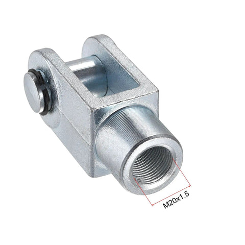 Heavy Duty Air Cylinder Rod Clevis End Y Connector 94mm Length With M20x1.5 Female Thread For 80mm Bore Pneumatic Linkage alloy clevis