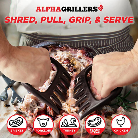 Heavy Duty Meat Shredder Claws For Grilling Bear Claws Puller For Pulled Pork And Chicken Shredding Ideal Fathers Day Gift