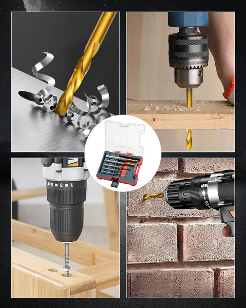 10 Piece Screw Extractor And Left Hand Drill Bit Set For Stripped Screws And Broken Bolts Easy Out Bolt Remover Kit