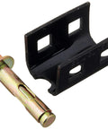 Double Head Concrete Slab Anchor With Expansion Bolt For Reliable Secure Mounting In Existing Concrete Slabs, black metal and bolt visible