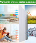 16 By 10 Foot Bubble Double Reflective Insulation Roll With Foam Core Thermal Shield For Rv Windows And Interior Doors Featuring Self Adhesive Pads To Squash Those Chilly Drafts And Keep Your Space Toasty displayed in living room and winter settings.