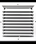 Premium 12x12 HVAC Vent Cover One Way Aluminum Ceiling Diffuser Square, Powder Coat Finish with Smooth Waxed Look