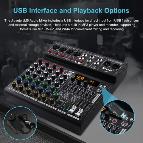 Six Channel DJ Mixer For Home Studio Beatmaking Boss Performance With USB Audio Interface, 99 DSP Effects, Bluetooth Streaming