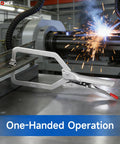 Self Adjusting Locking Pliers Set Knobs Free Squeeze And Go Grip Heavy Duty C Clamp Vise Tool with one-handed operation.