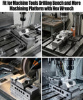 1 Inch Pro Grade Precision Grinding Vise Built Tough From Alloy Steel With Screwless Quick Clamp For Machine Tools Drilling Benches job-ready setup in machining process with hex wrench