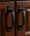 Heavy Duty Sliding Barn Door Handles Black 7 Inch Two Pack Rustic Gate Pull Handles for shed fence cabinet