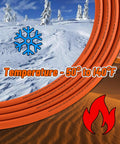 Beefed Up Truck Tire Inflator Kit With 50 Ft Hybrid Air Hose showing temperature range from -50°F to 140°F