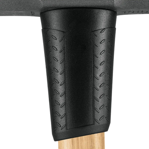 Close-up of the textured grip on 10 Lb Sledge Hammer With 36 Inch American Hickory Handle And Double Faced Forged Steel Head