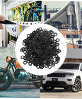 500 Piece Wave Washer Set For Automotive, Marine, And Home Appliances, Compression Spring Washers That Stop Loosening, Provide Elastic Buffering, Secure Electrical Connections, Heavy Duty And Easy To Install No Fuss, black wave washers