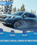 Swap These Heavy Duty 22 and 22 Inch Front Wiper Blades for Ford F150 and Dodge Ram 1500 2500 3500 Easy J Hook U Hook Fitment, car in snow