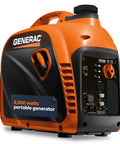 GP2500i 2500 Watt Gas Powered Portable Inverter Generator With TruePower Technology orange black close-up view