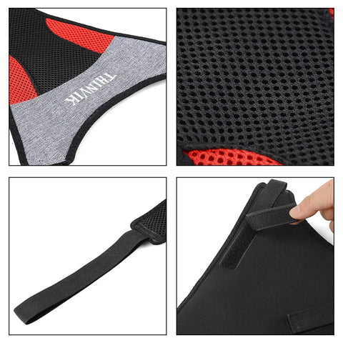 Close-up of Bike Frame Sweat Guard With Dual Layer Sweat Absorbing Net Protects Road And Mountain Bikes From Corrosion During Indoor Trainer Sessions And Home Cycling By Trapping Sweat With Adjustable Fit For Most Frames.
